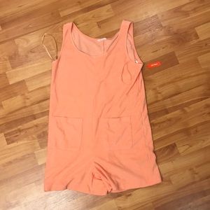 NWT joe fresh terry cloth fun coral romper!